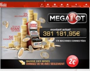 Megapot est le jackpot progressif des casinos Partouche